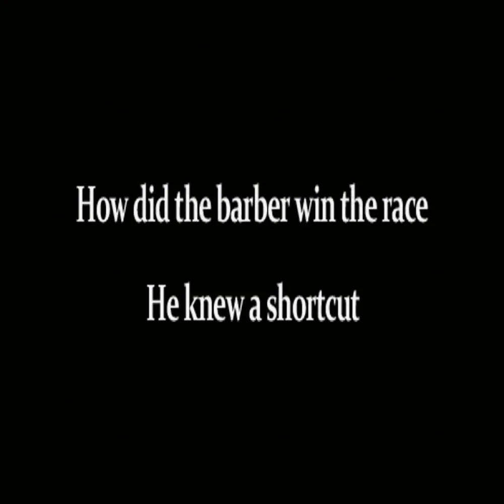 The Barber Win Race Geek T-Shirt
