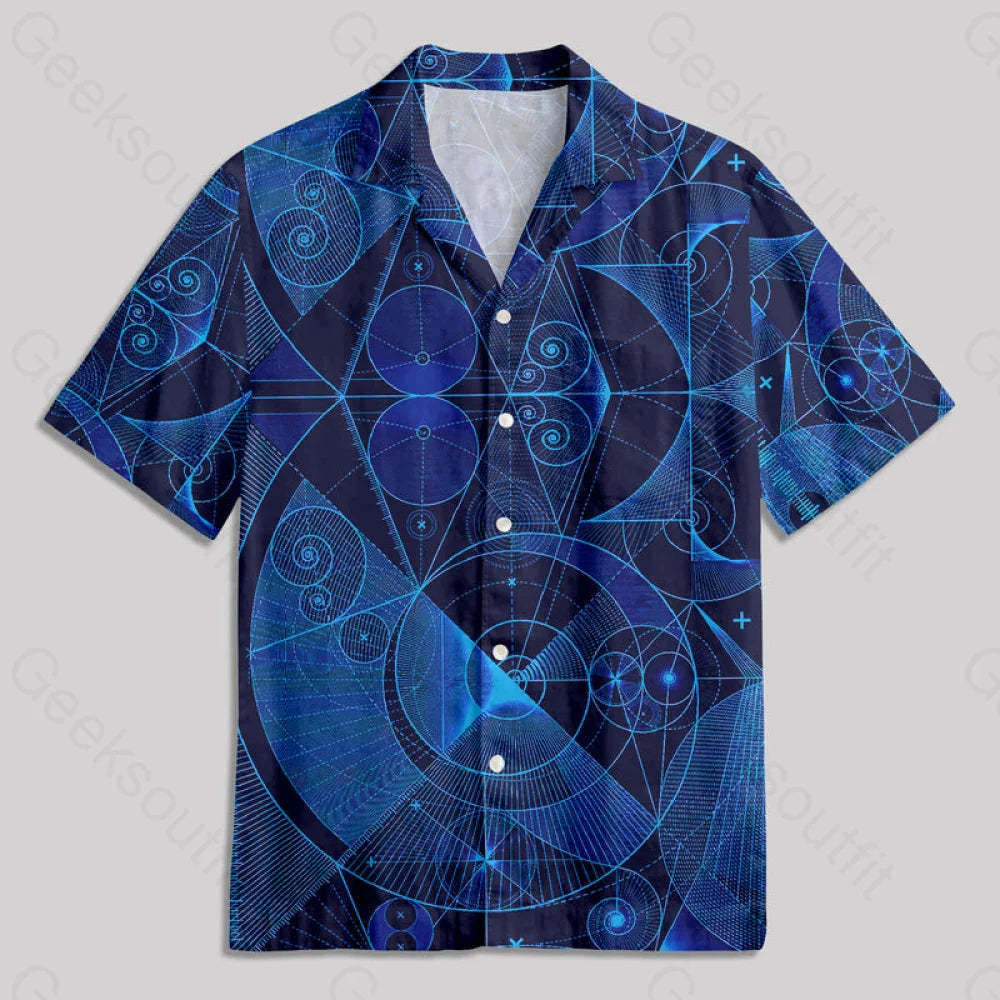 The Beauty Of Geometric Shapes Button Up Pocket Shirt Hawaiian / S Bus692 Yc