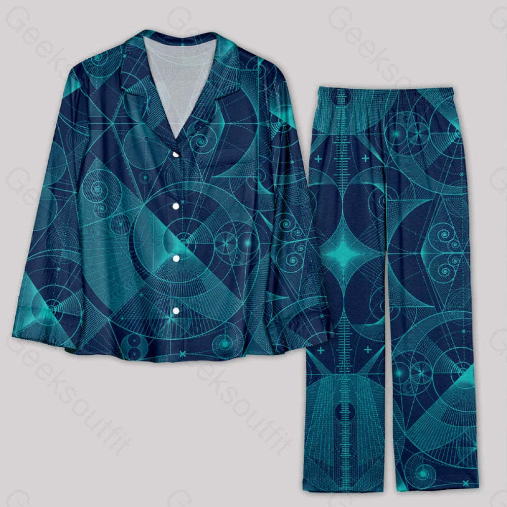 The Beauty Of Geometric Shapes Pajamas Set Yc