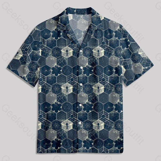 The Beauty Of Mathematics Geometric Figures Button Up Pocket Shirt Hawaiian / S Bus612 Yc