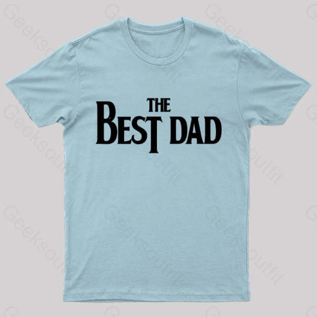 The Best Dad Nerd T-Shirt Light Blue / S