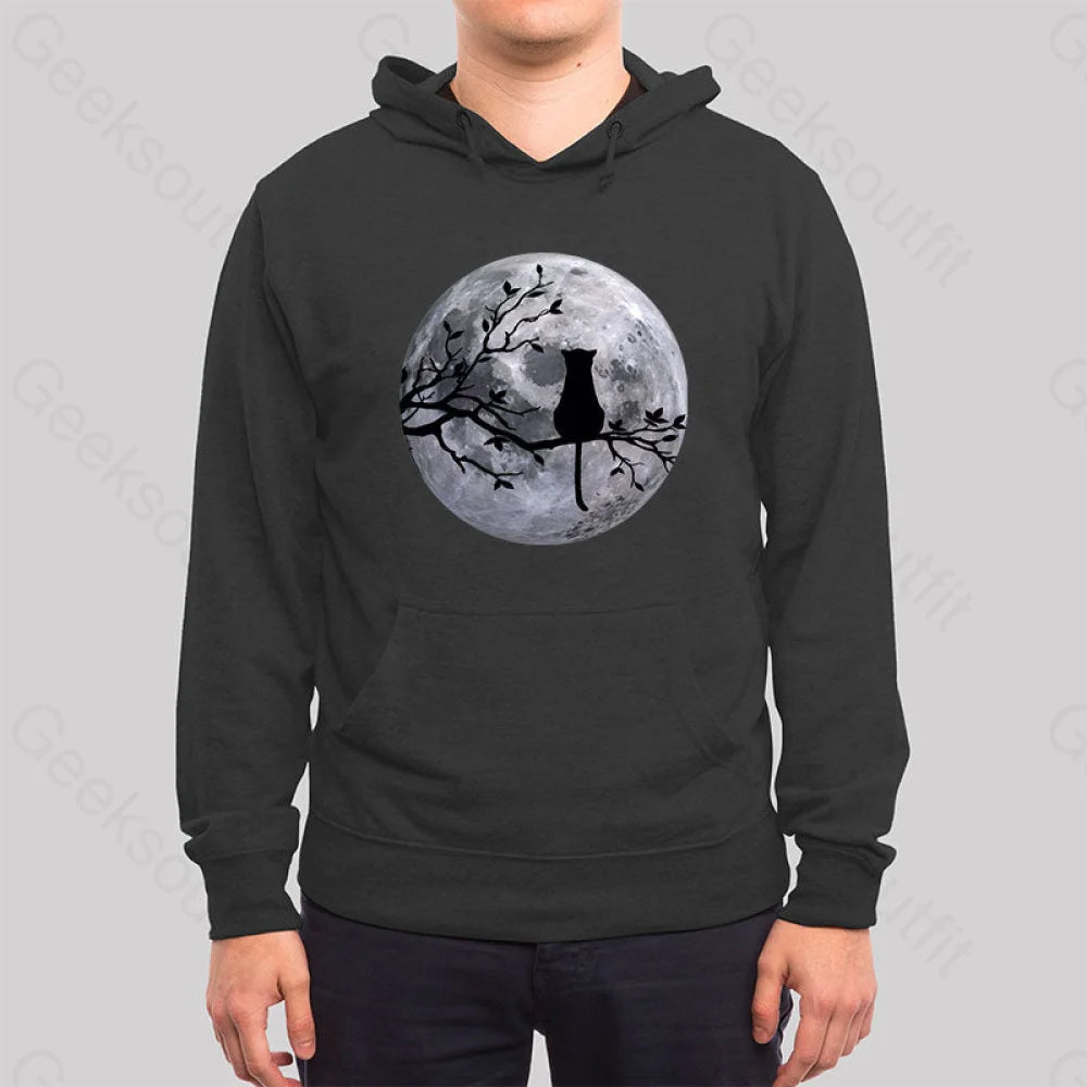 The Cat And The Moon Hoodie
