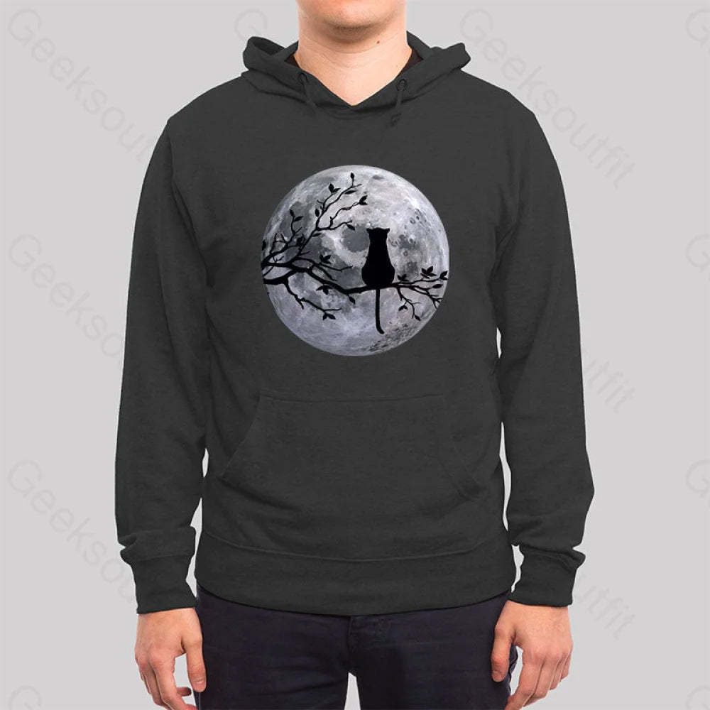 The Cat And The Moon Hoodie