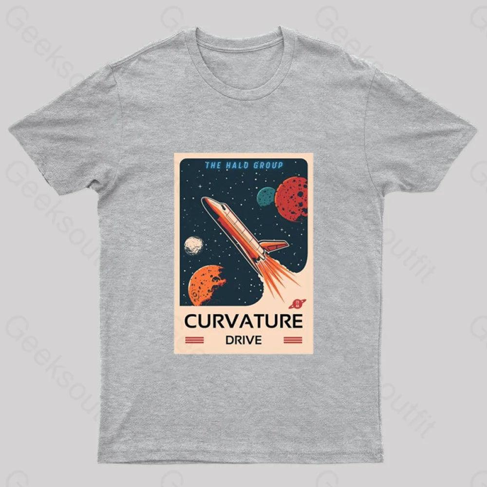 The Curvature Drive Nerd T-Shirt Grey / S
