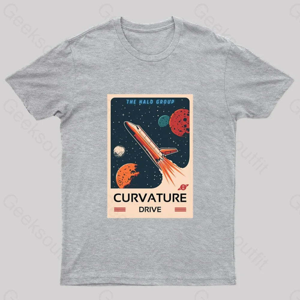 The Curvature Drive Nerd T-Shirt Grey / S