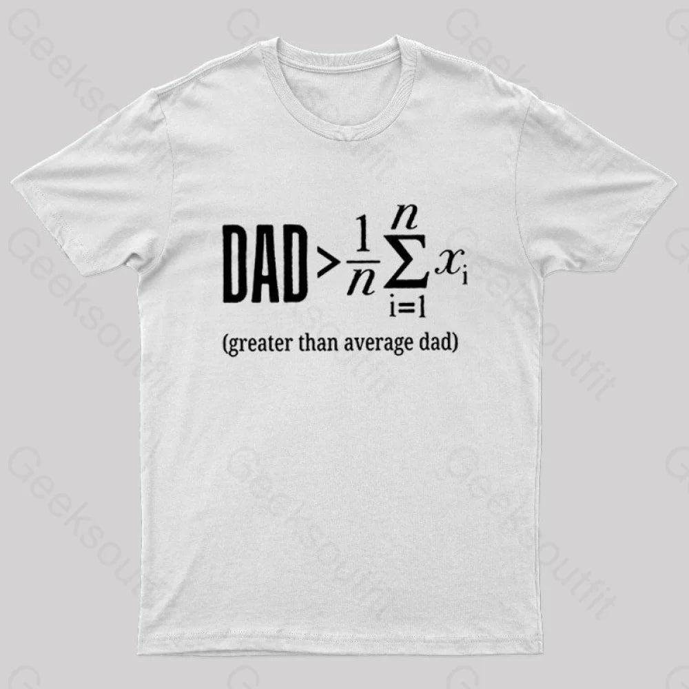 The Dadalorian Legend Geek T-Shirt White / S