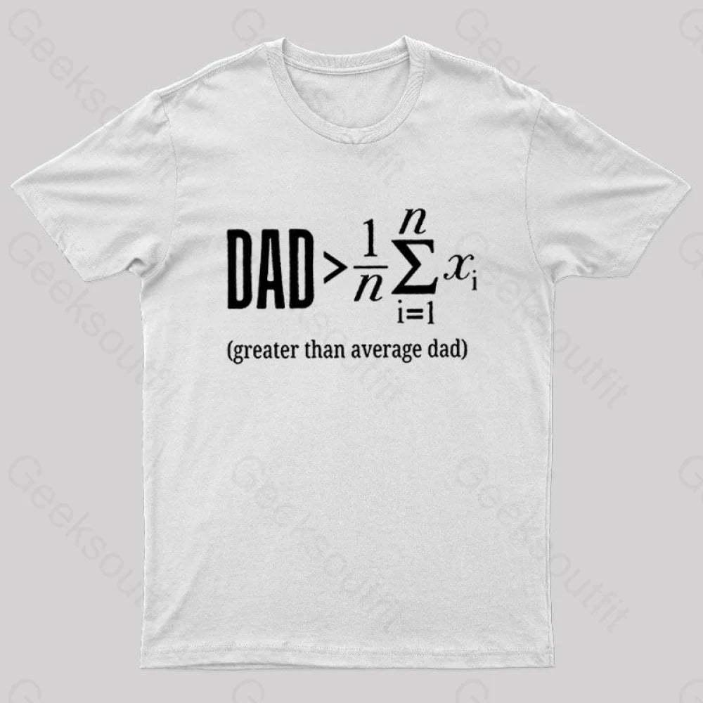 The Dadalorian Legend Geek T-Shirt White / S