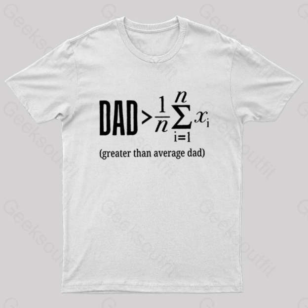 The Dadalorian Legend Geek T-Shirt White / S