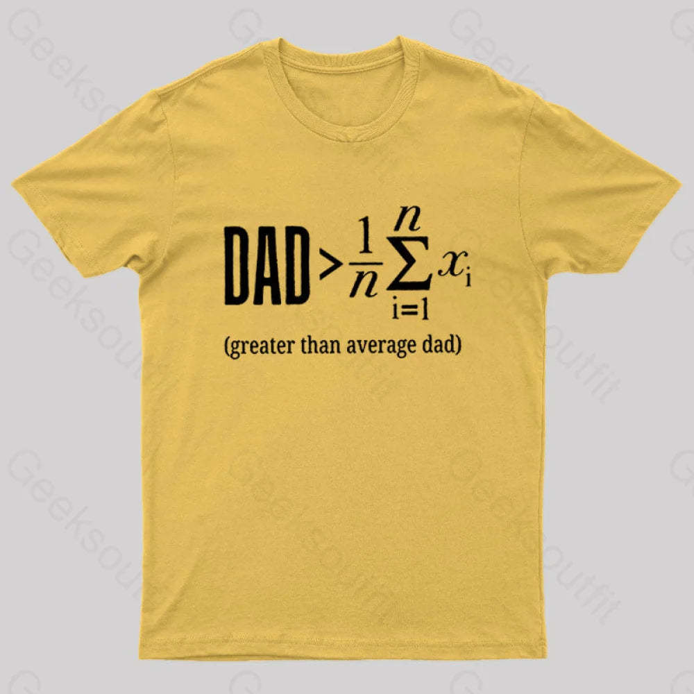 The Dadalorian Legend Geek T-Shirt Yellow / S