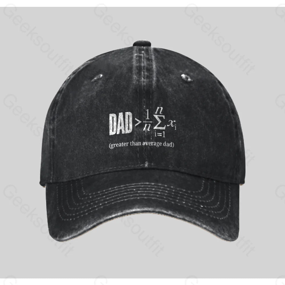 The Dadalorian Legend Washed Vintage Baseball Cap Black