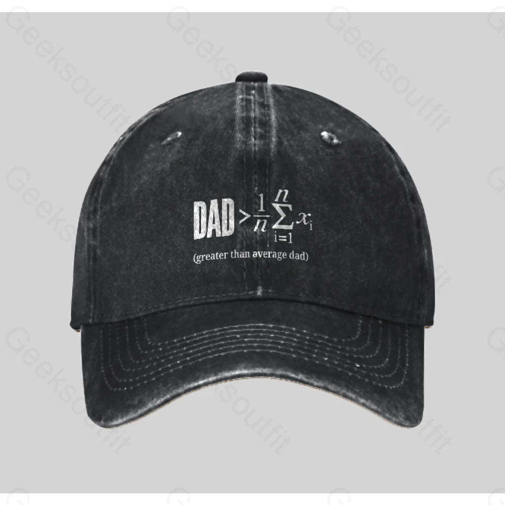 The Dadalorian Legend Washed Vintage Baseball Cap Black