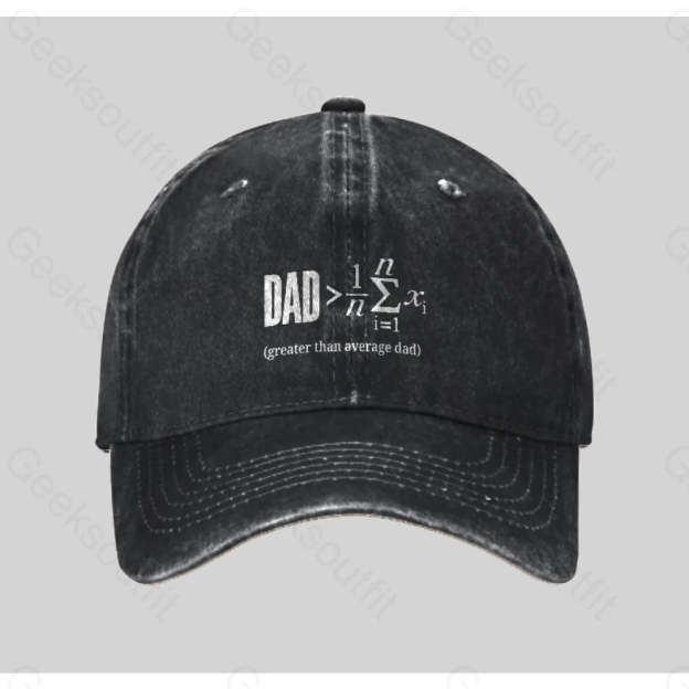 The Dadalorian Legend Washed Vintage Baseball Cap Black