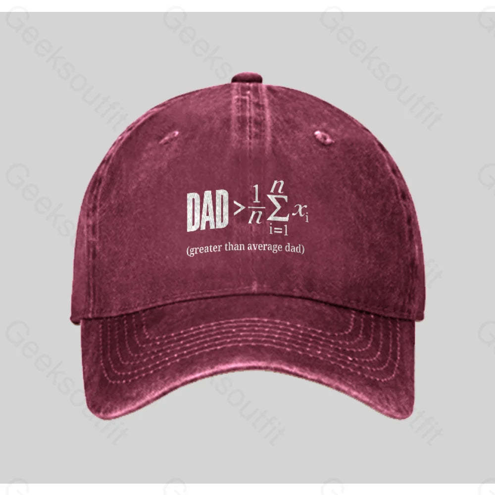 The Dadalorian Legend Washed Vintage Baseball Cap Red