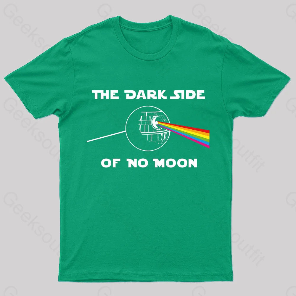 The Dark Side Of No Moon Geek T-Shirt Green / S