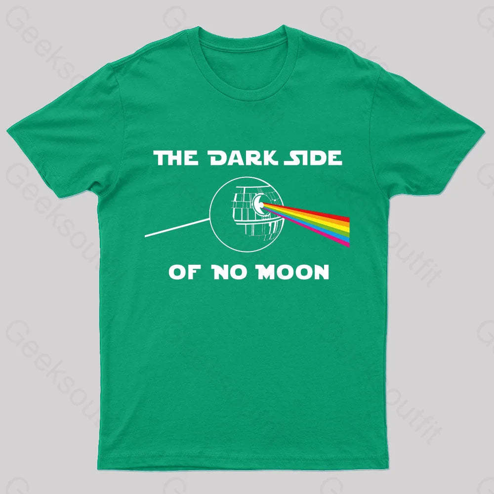 The Dark Side Of No Moon Geek T-Shirt Green / S
