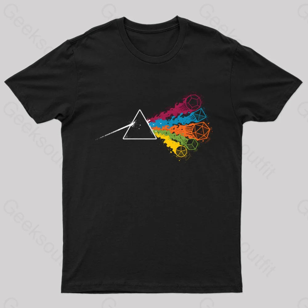 The Dark Side Of The Rpg Geek T-Shirt Black / S