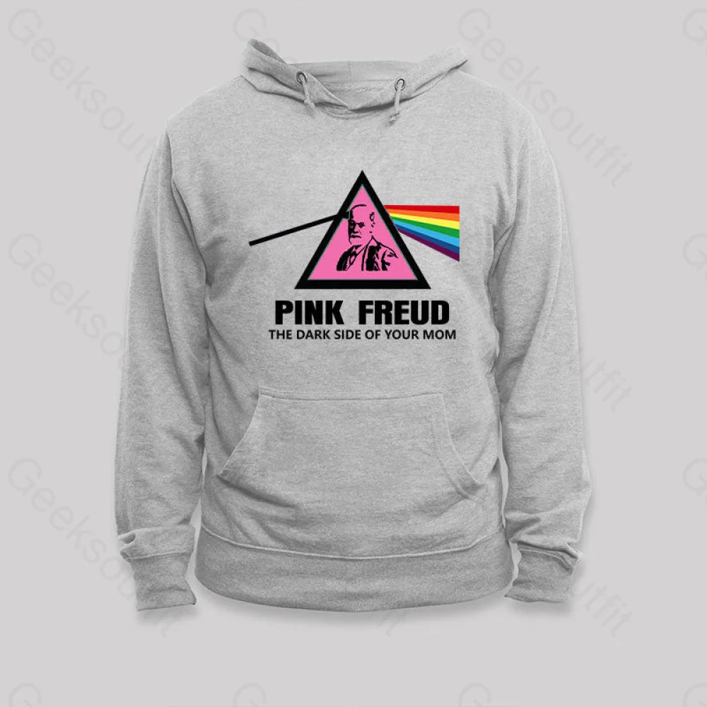 The Dark Side Of Your Mom Hoodie Grey / S