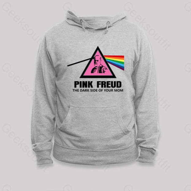 The Dark Side Of Your Mom Hoodie Grey / S