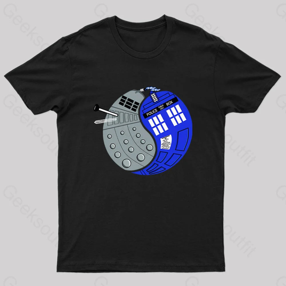 The Doctor’s Opposite Nerd T-Shirt Black / S