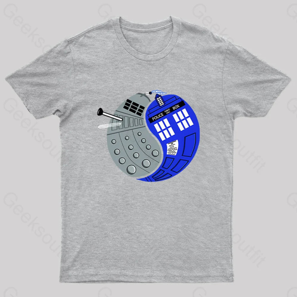 The Doctor’s Opposite Nerd T-Shirt Grey / S