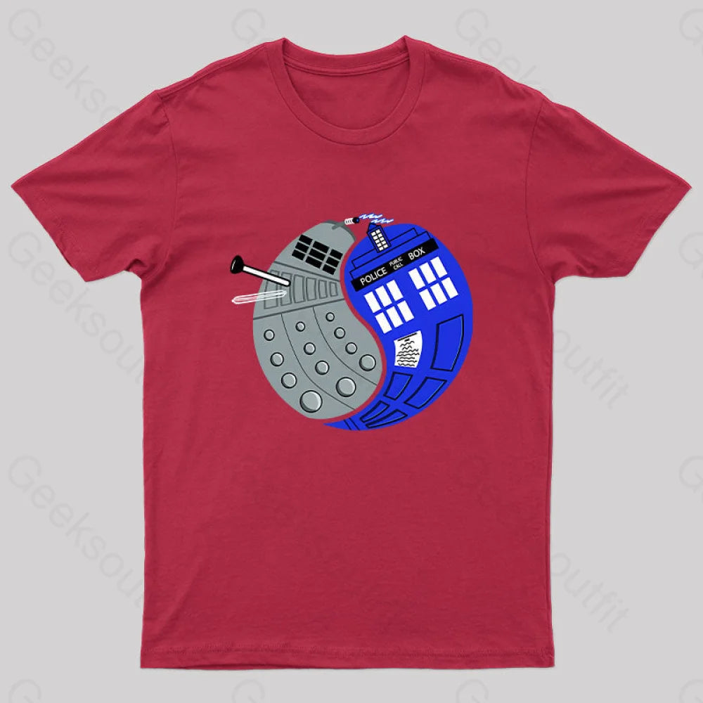 The Doctor’s Opposite Nerd T-Shirt Red / S