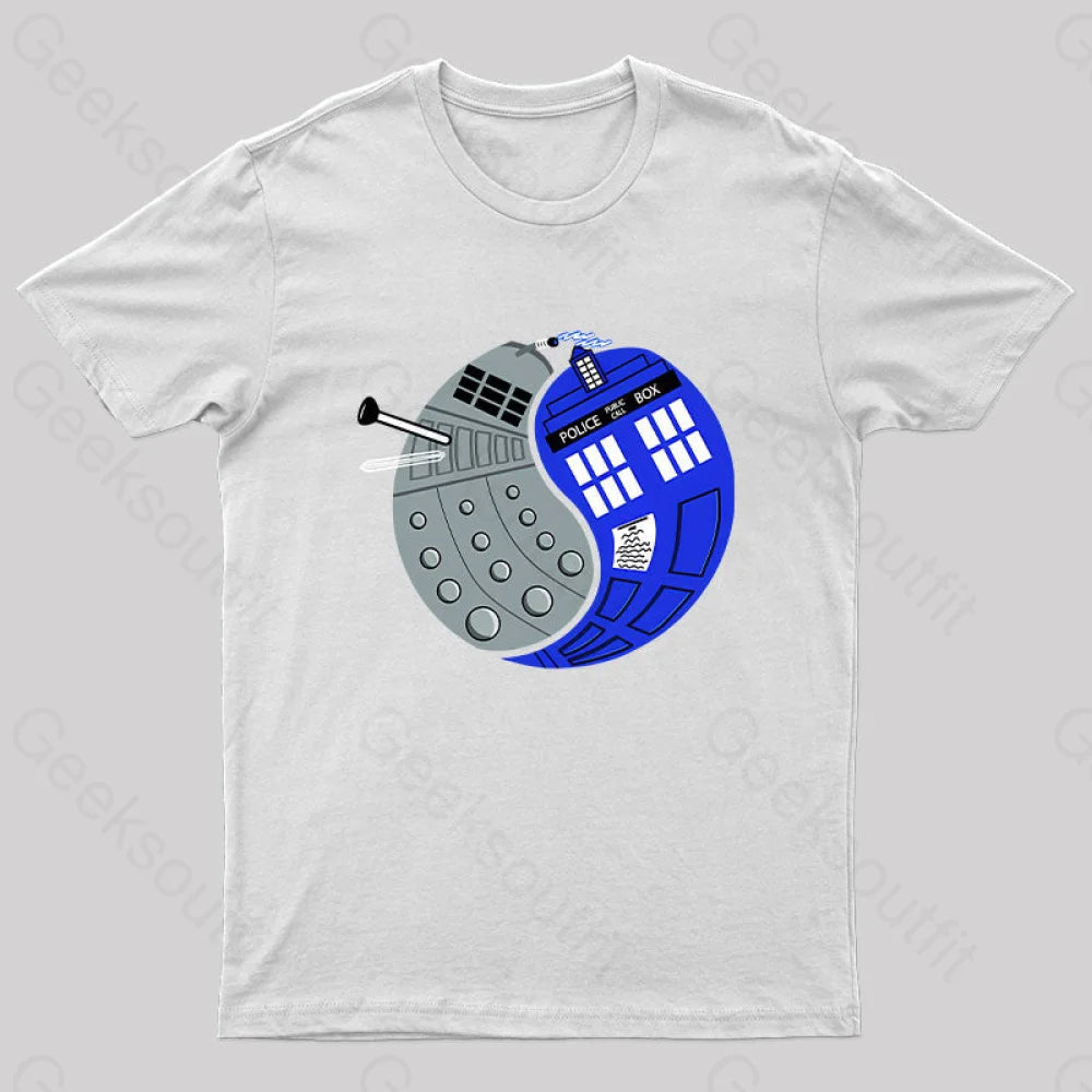 The Doctor’s Opposite Nerd T-Shirt White / S