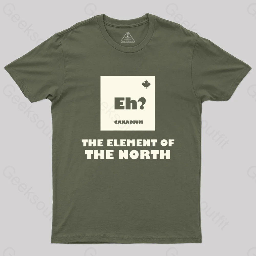 The Element Of North T-Shirt Army Green / S