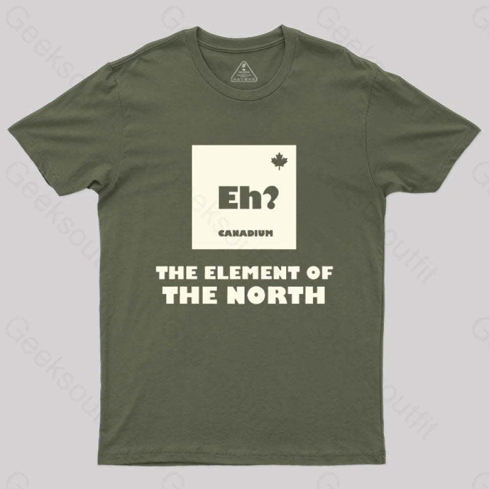 The Element Of North T-Shirt Army Green / S