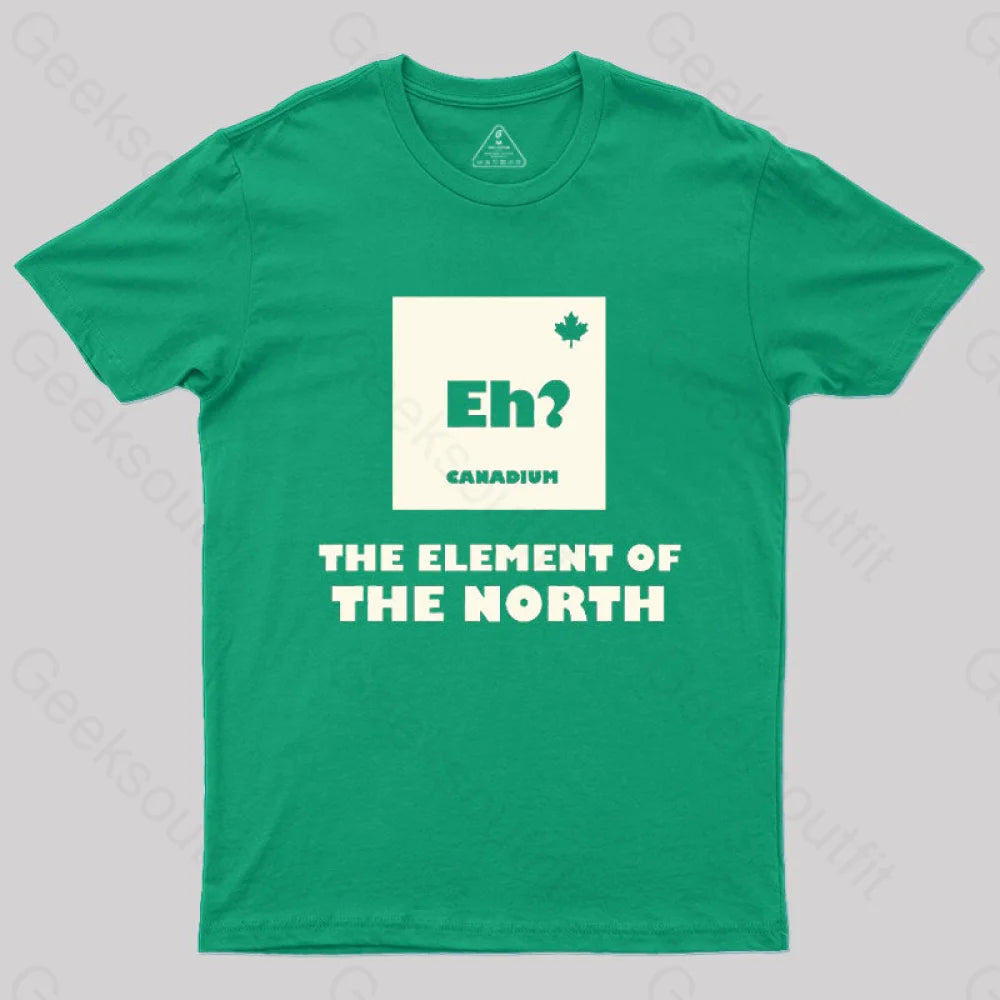 The Element Of North T-Shirt Green / S