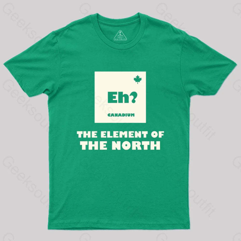 The Element Of North T-Shirt Green / S