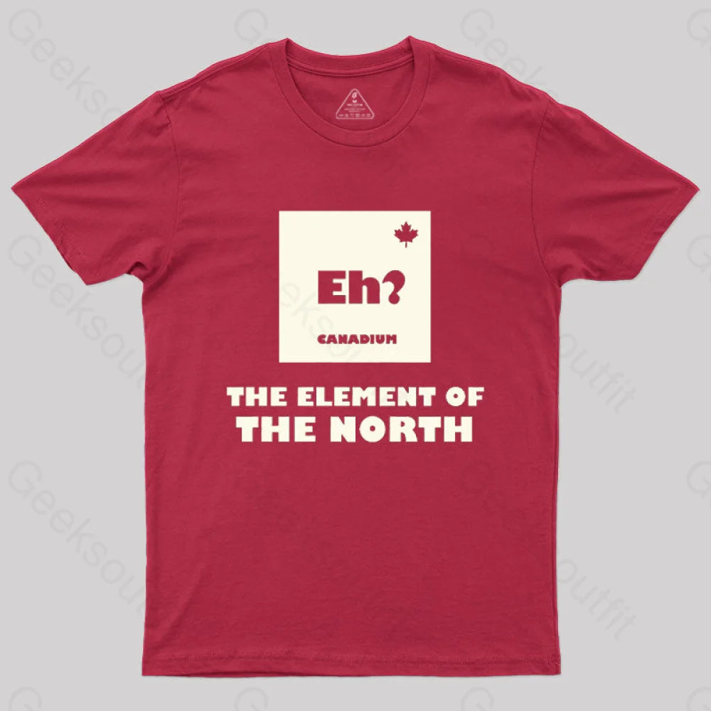 The Element Of North T-Shirt Red / S