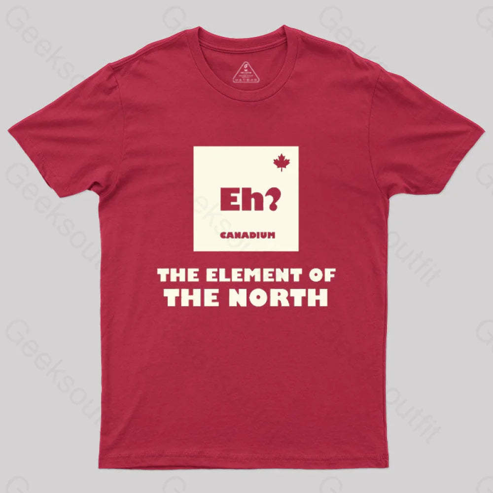 The Element Of North T-Shirt Red / S