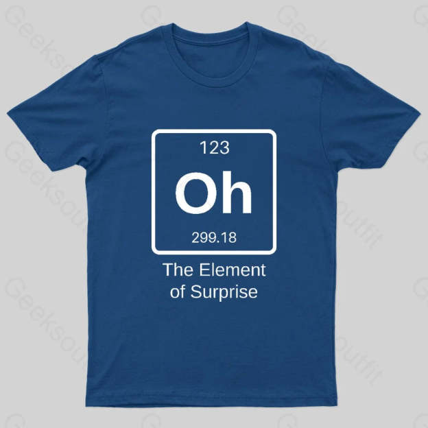 The Element Of Surprise Nerd T-Shirt Navy / S