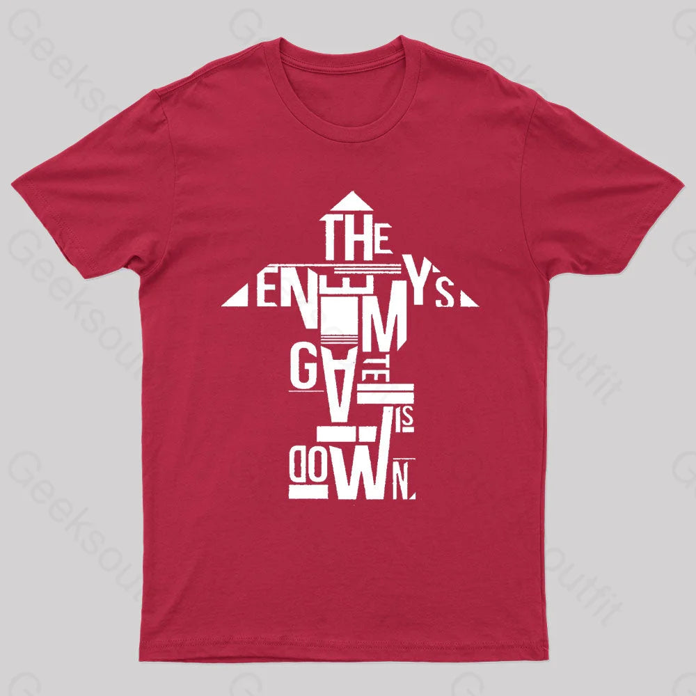 The Enemy’s Gate Is Down Geek T-Shirt Red / S