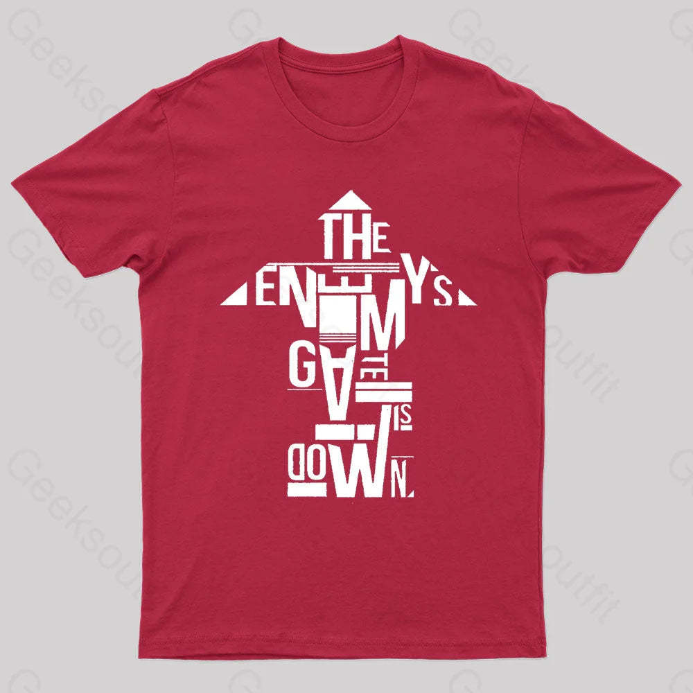 The Enemy’s Gate Is Down Geek T-Shirt Red / S