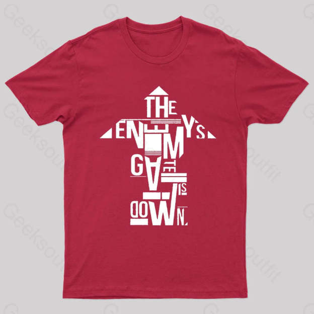 The Enemy’s Gate Is Down Geek T-Shirt Red / S