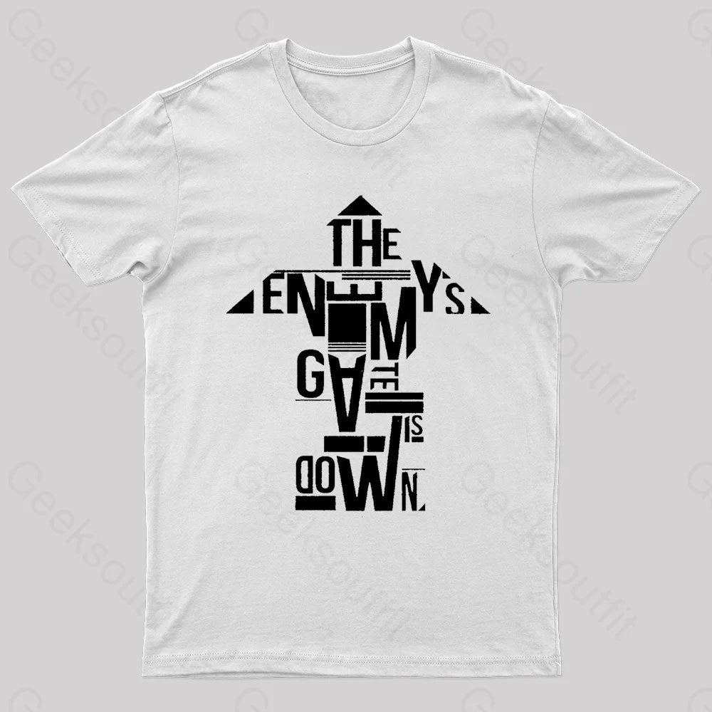 The Enemy’s Gate Is Down Geek T-Shirt White / S