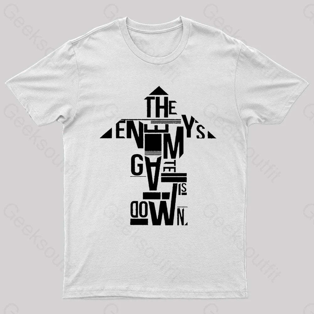 The Enemy’s Gate Is Down Geek T-Shirt White / S