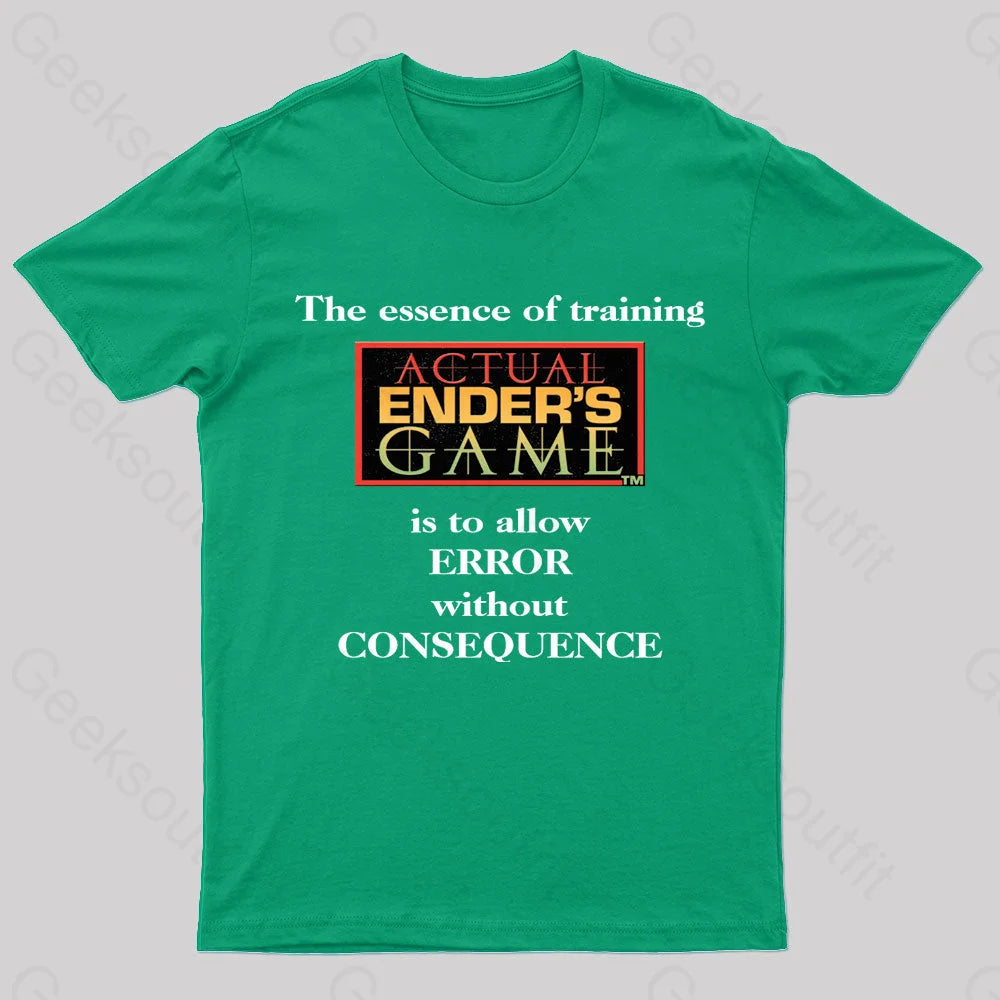 The Essence Of Training Nerd T-Shirt Green / S