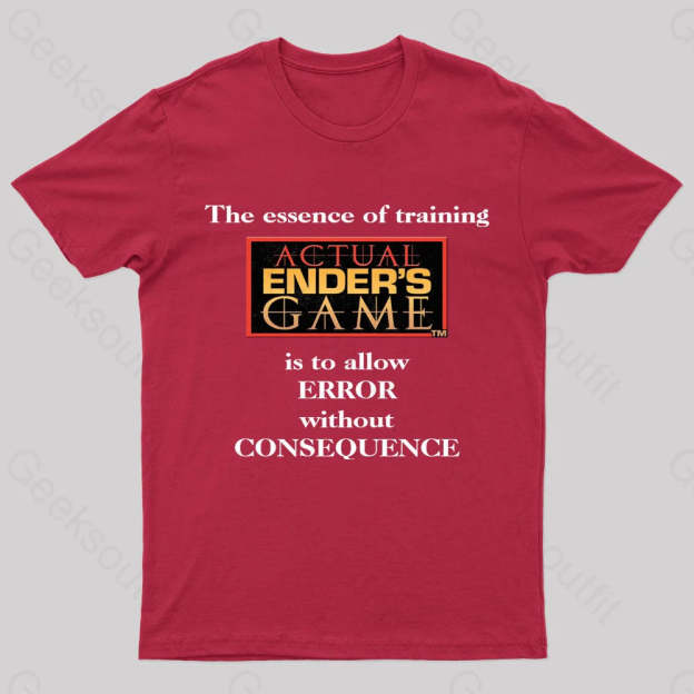 The Essence Of Training Nerd T-Shirt Red / S