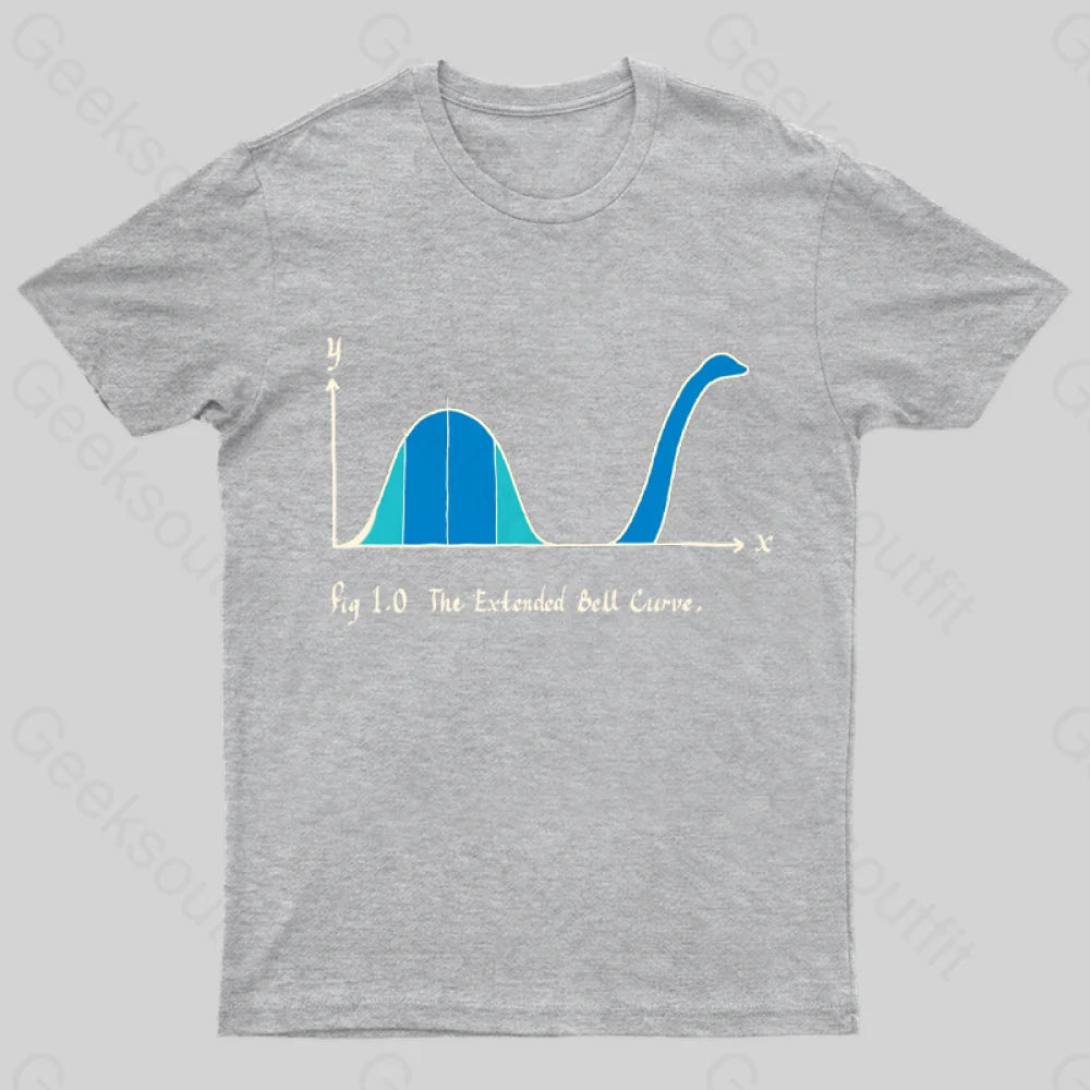 The Extended Bell Curve Geek T-Shirt Grey / S