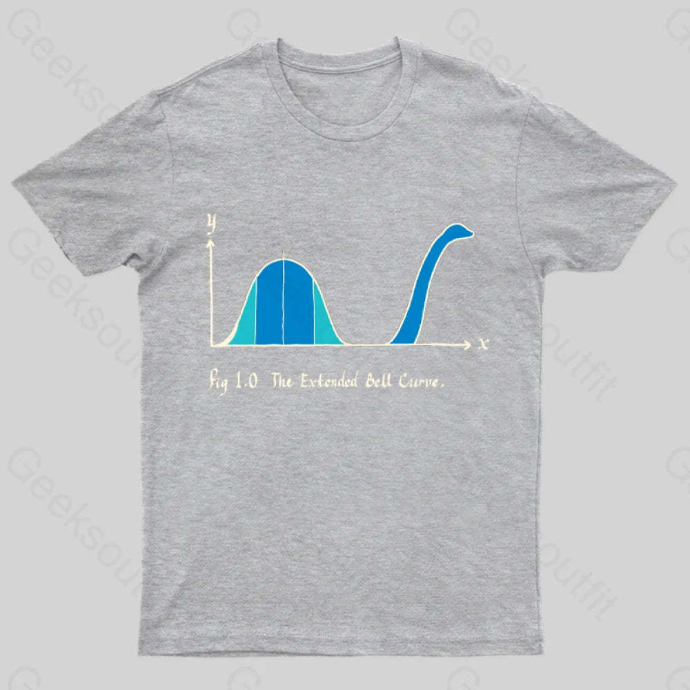 The Extended Bell Curve Geek T-Shirt Grey / S