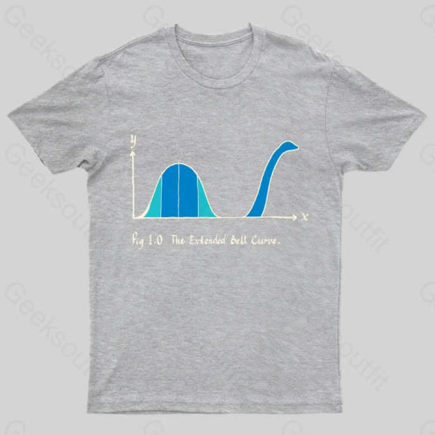 The Extended Bell Curve Geek T-Shirt Grey / S