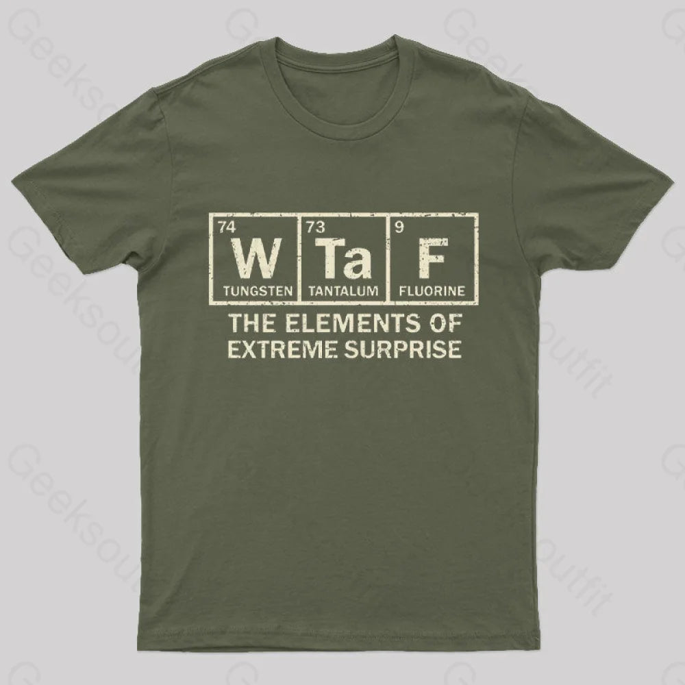 The Extreme Element Of Surprise T-Shirt Army Green / S