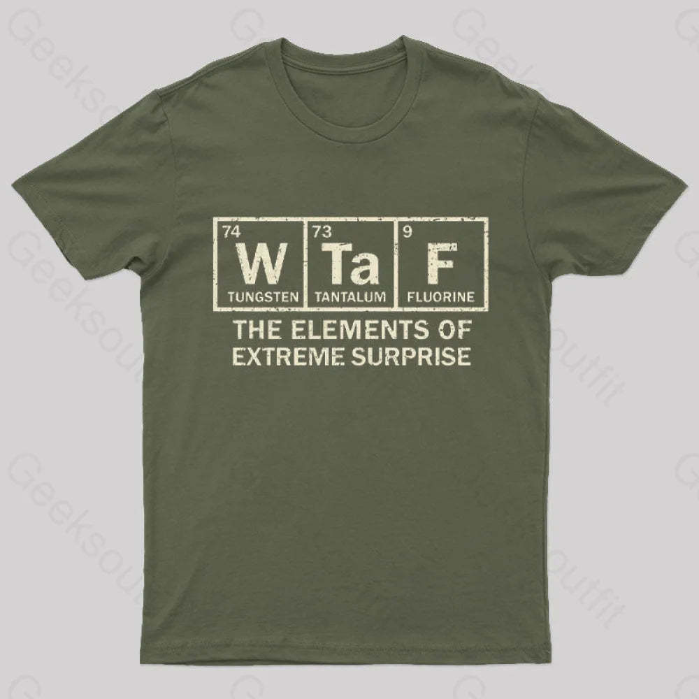 The Extreme Element Of Surprise T-Shirt Army Green / S