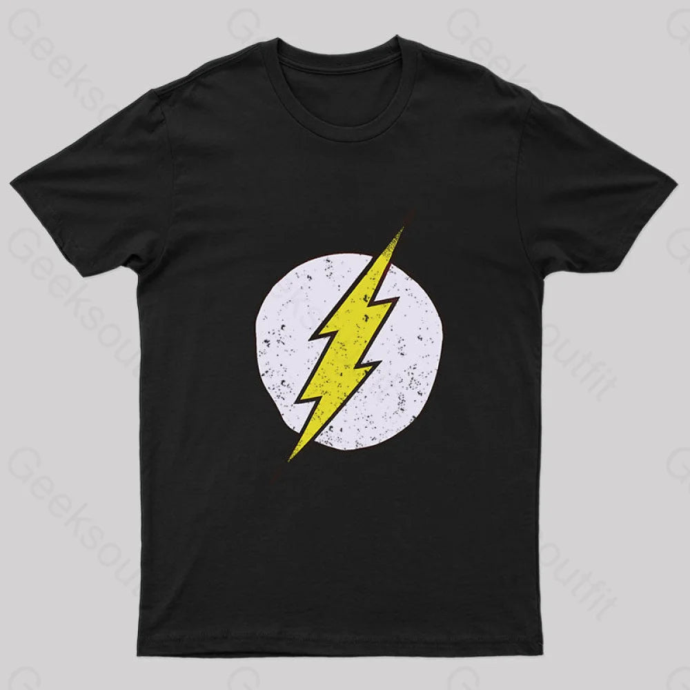 The Flash Distressed T-Shirt Black / S