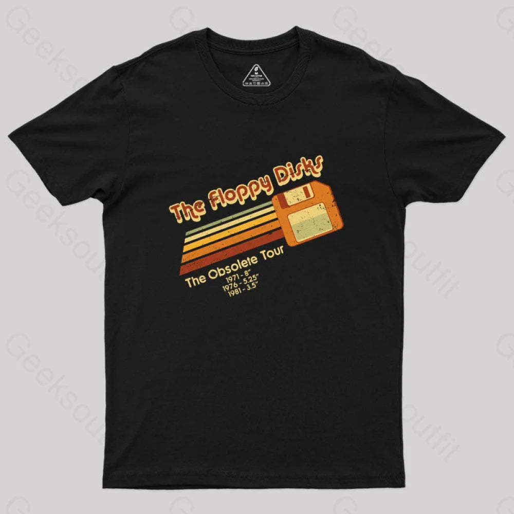 The Floppy Disks Geek T-Shirt Black / S