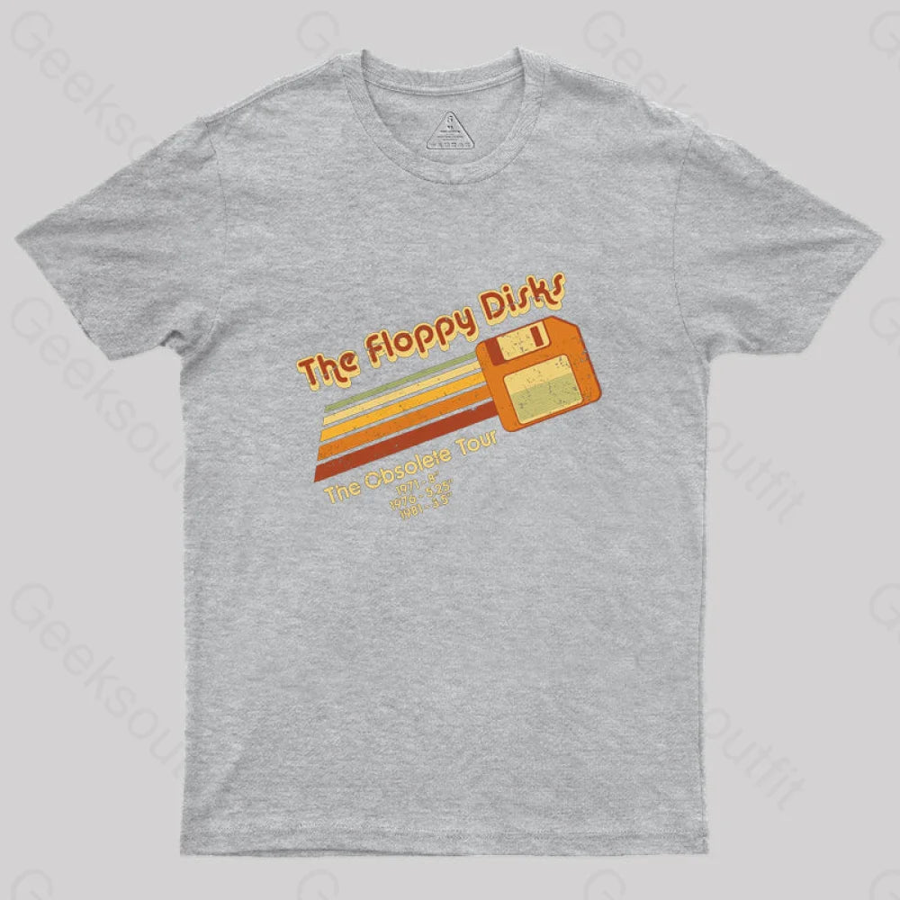 The Floppy Disks Geek T-Shirt Grey / S