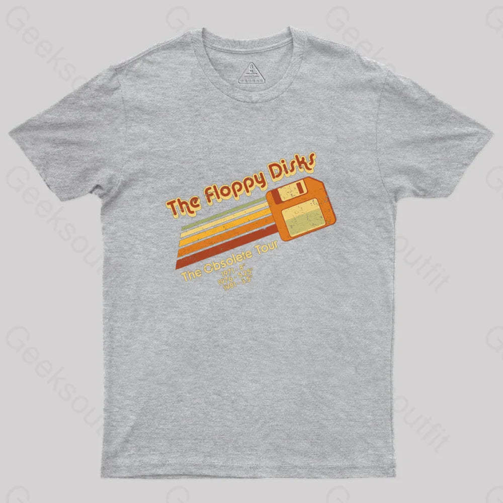 The Floppy Disks Geek T-Shirt Grey / S