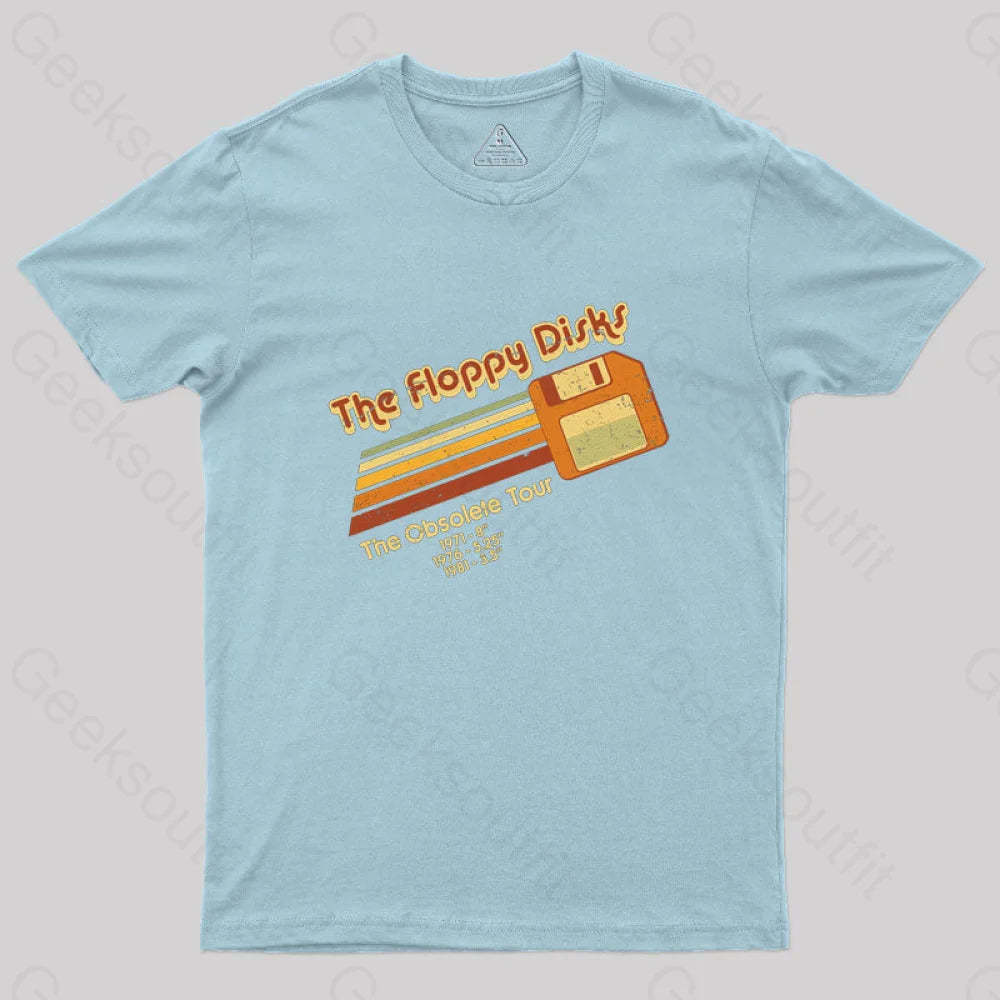 The Floppy Disks Geek T-Shirt Light Blue / S